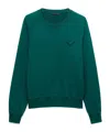 Prada Long-sleeved Sweatshirt In Green