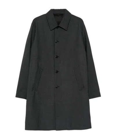 Prada Long-sleeves Coat In Black