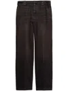 Prada Straight-leg Basic Jeans In Brown