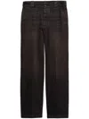 Prada Straight-leg Basic Jeans In Brown