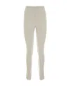 Prada Elastic Waistband Cashmere Blend Leggings In Chalk White