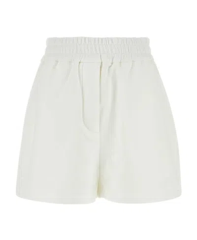 Prada Loose Waist Shorts In White
