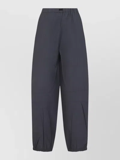 Prada Lounge Pants Elastic Waistband Relaxed Fit In Blue