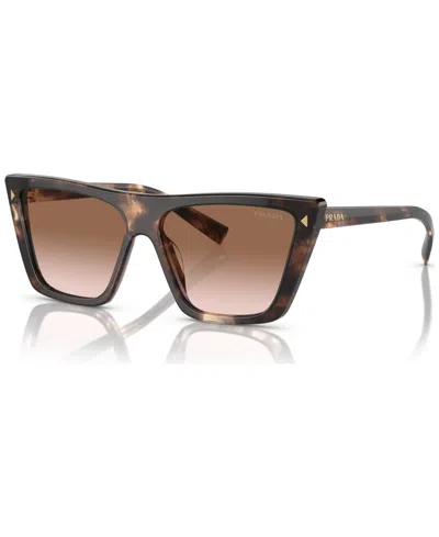 PRADA LOW BRIDGE BUTTERFLY WOMEN'S SUNGLASSES, PR 21ZSF