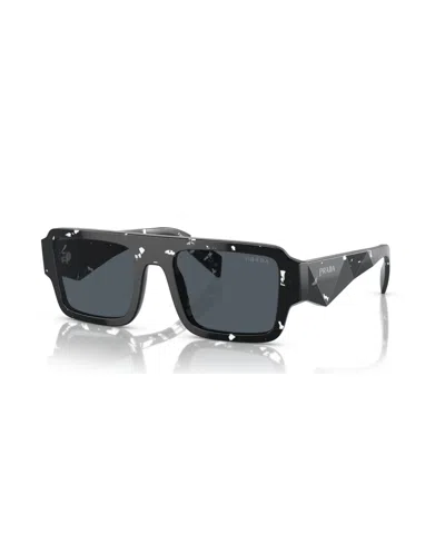 PRADA LOW BRIDGE RECTANGULAR MEN'S SUNGLASSES, PR A05SF
