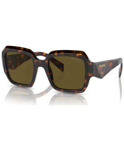 Prada Woman Sunglass Pr 28zsf In Dark Brown