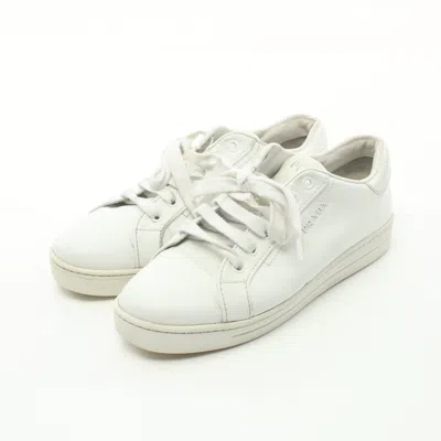 Prada Low Cut Sneakers Leather In White