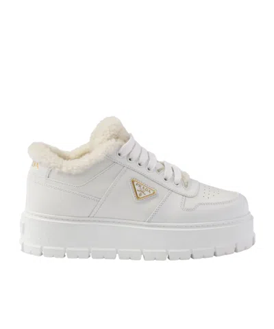 Prada Low Help Recreational Shoe In White