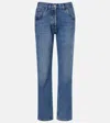 Prada Low-rise Straight Jeans In Blue
