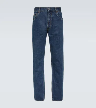 Prada Low-rise Straight Jeans In Blue