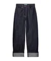 Prada Straight-leg Belted Pants In Blue