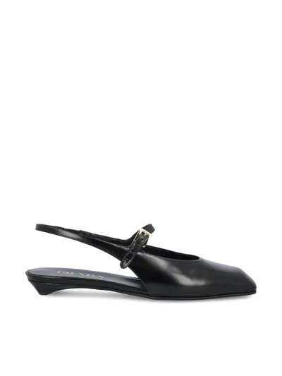 Prada Low Shoes In Black