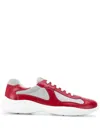 Prada America's Cup Sneakers In Red