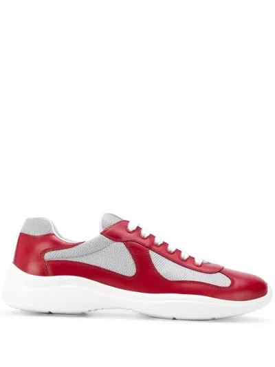 PRADA LOW-TOP FLATFORM SNEAKERS