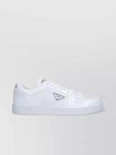 PRADA LOW TOP PERFORATED TOE SNEAKERS