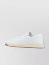 Prada Low-top Rubber Sole Sneakers With Perforated Toe Cap