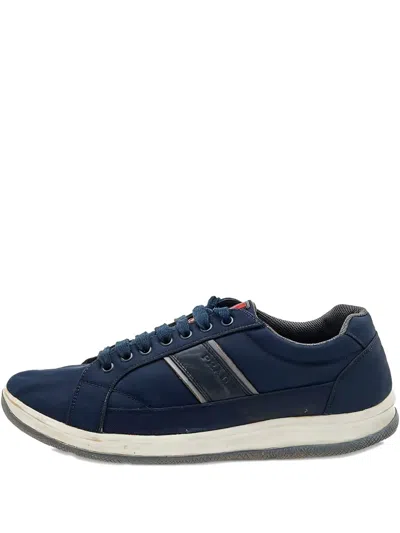 Pre-owned Prada Low-top Sneakers In Blue