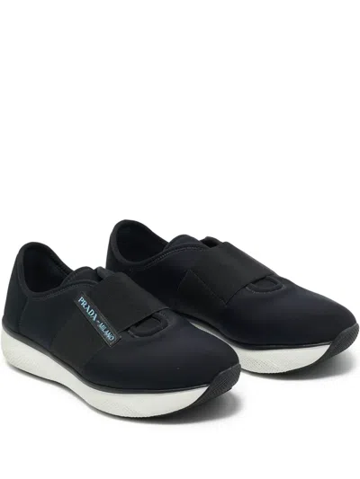 Pre-owned Prada Low-top Sneakers In Black