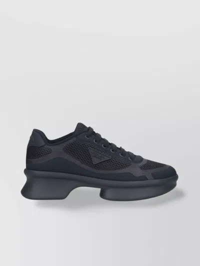 PRADA LOW TOP SNEAKERS MESH PANELS