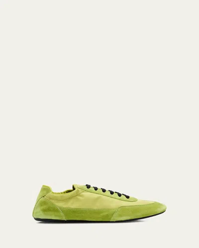 PRADA LOW-TOP SUEDE SNEAKERS