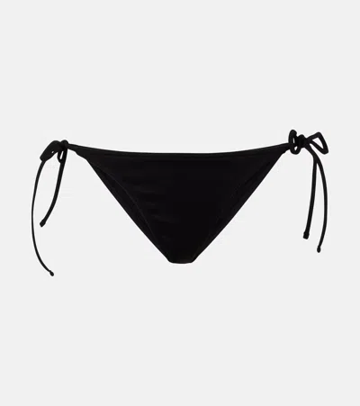 Prada Low-rise Bikini Bottoms In Black