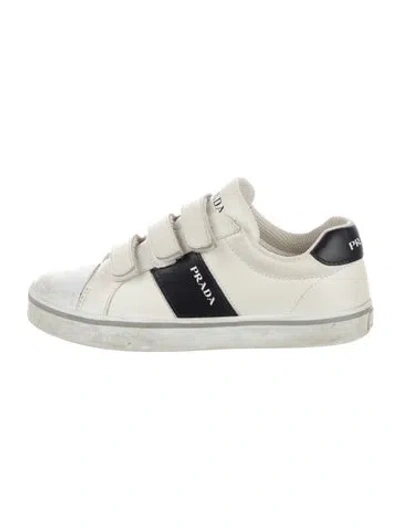 Pre-owned Prada Kids' Low-top Sneakers In White