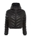 Prada Lr-lx020 Cropped Puffer Jacket In Black