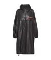 Prada Lr-lx030 Lightweight Bonded Nylon Cloak In Black