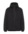 Prada Lr-mx006-mk2 Lightweight Extreme-tex Hooded Jacket In Black