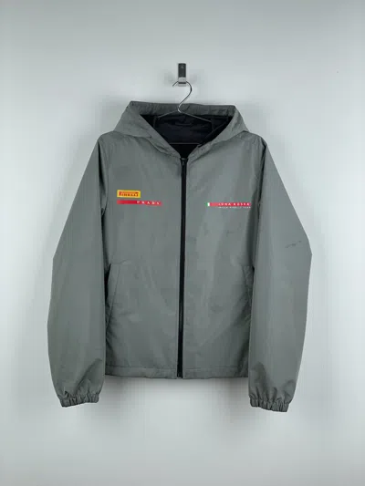 Pre-owned Prada Luna Rossa 2024 American Cup Gore-tex Shell Jacket In Gray