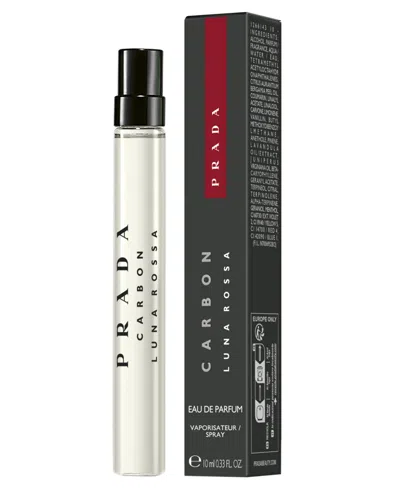 Prada Luna Rossa Carbon Eau De Parfum Spray Refillable, 0.33 Oz. In Transparent