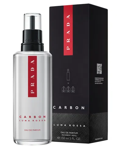 Prada Luna Rossa Carbon Eau De Parfum Spray Refillable, 5 Oz. In Transparent