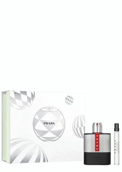 Prada Luna Rossa Carbon Eau De Toilette Holiday Gift Set 100ml | Sale For Rewards Members In White