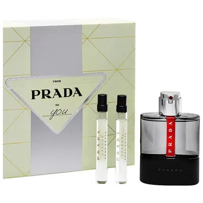 Prada Luna Rossa Carbon Mini Set In Multi