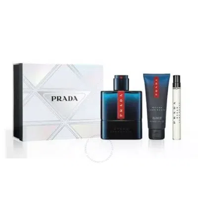Prada Luna Rossa Ocean 3pc Gift Set Fragrances Fo Men's 3614273950220 In Multi