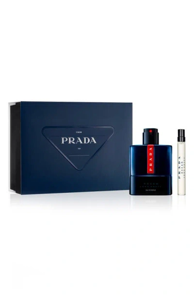 Prada Luna Rossa Ocean Eau De Parfum Gift Set $175 Value In White