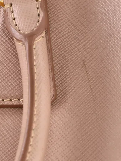 Pre-owned Prada Lux Open Saffiano Leather Large Tote Bag In 中性色