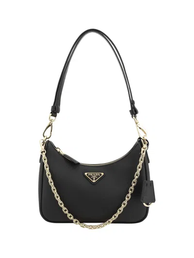 Prada Lux Shoulder Bag In Nero