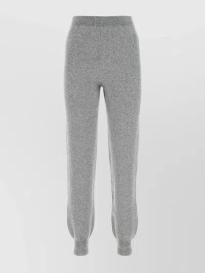 Prada Luxe Cashmere Knit Joggers In Grigio