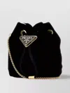 Prada Drawstring Velvet Bucket Bag