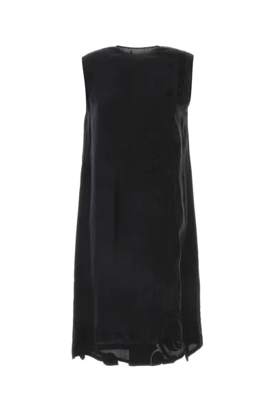 Prada Luxury 100% Silk Dress In Black