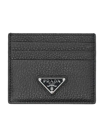 Prada Luxury Slim Wallet For Men In Black
