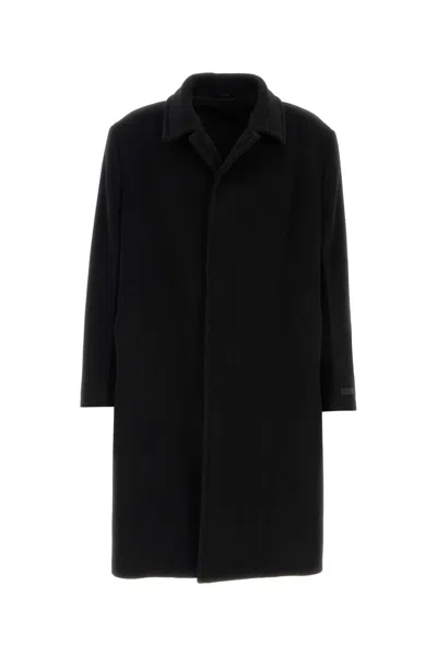 Prada Luxury Wool-cashmere Blend Jacket In Black