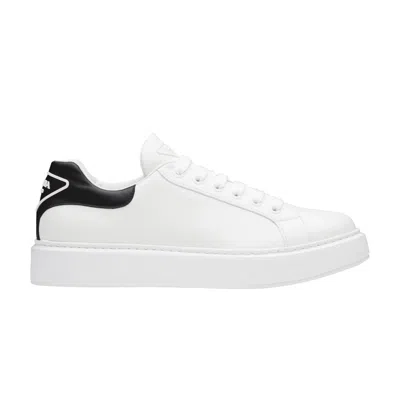 Pre-owned Prada Macro Leather 'white Black'
