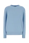 Prada Ribbed Crew Neck Knitwear With Soft Texture