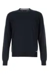 Prada Blue Silk Sweater In Blue