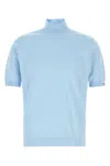 Prada Light Blue Regular Sweaters In Blue