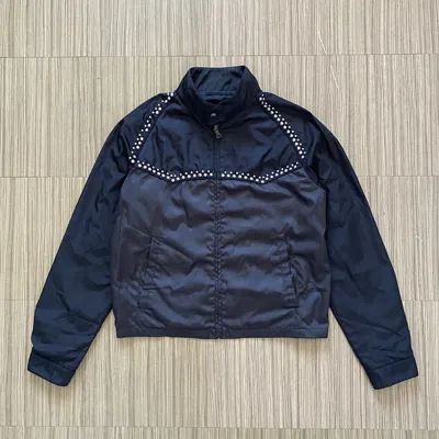 Pre-owned Prada Mainline Ss12 Studded Runway Jacket In Black  