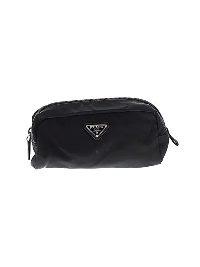 Pre-owned Prada Makeup Bag In Black