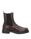Prada Man Ankle Boots Dark Brown Size 9 Leather